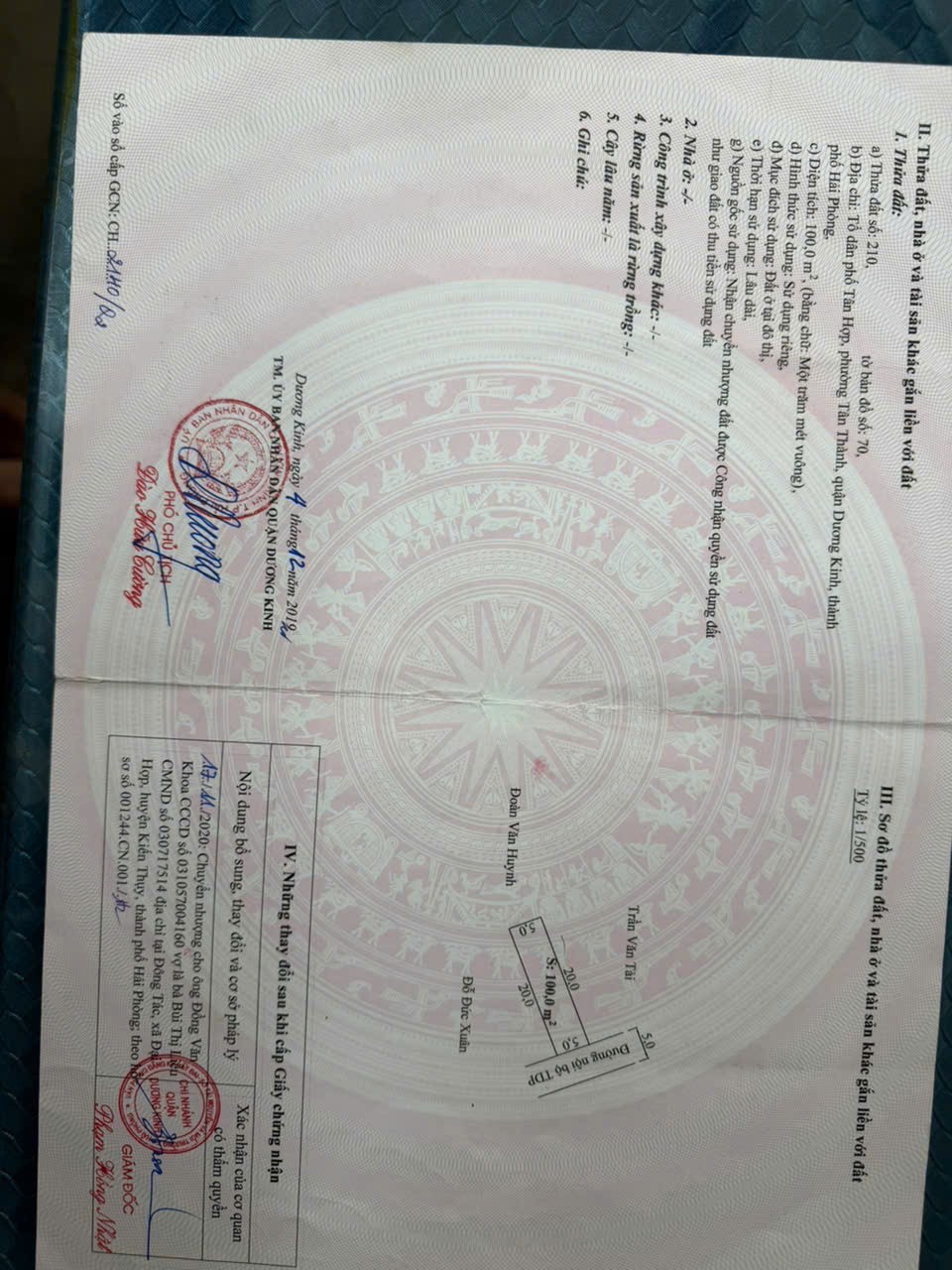  BÁN LÔ 100M² TÂN THÀNH – DƯƠNG KINH  GIÁ 2,1X TỶ – ĐƯỜNG QUY HOẠCH 5M – KHU DÂN CƯ ỔN ĐỊNH  ZALO 0567 222 555 