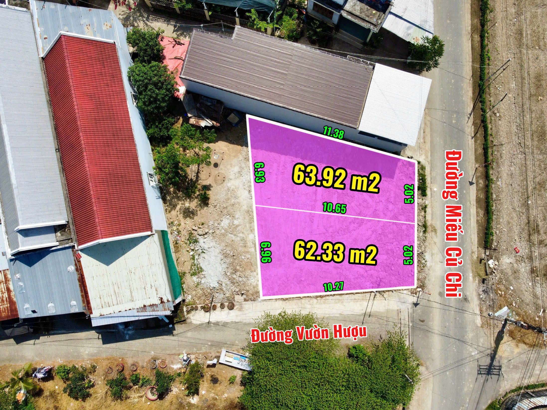  Bán đất Diên An (Diên Khánh cũ) – thổ cư 100%, đường 8m, giá từ 1,37 tỷ 