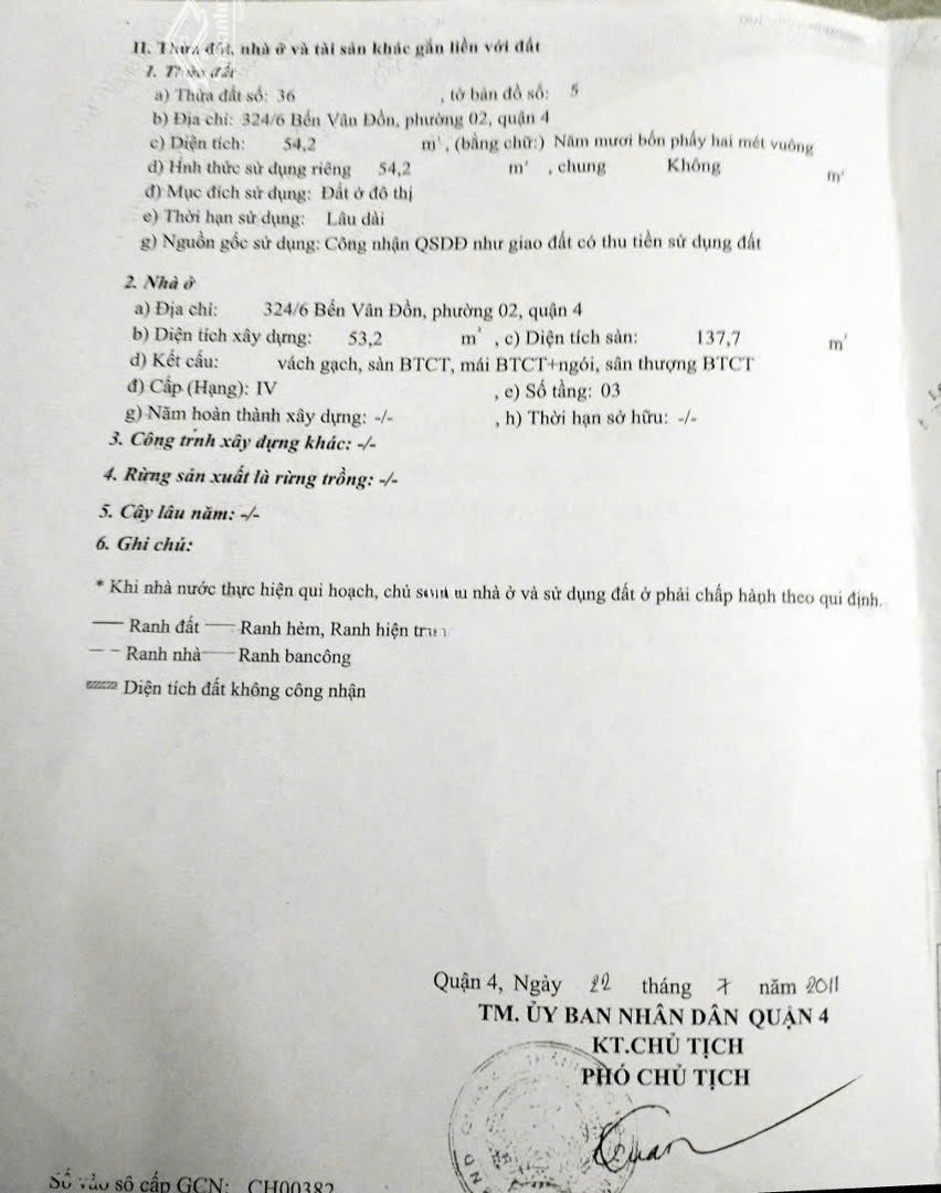  NHÀ ĐẸP – GIÁ TỐT –CHÍNH CHỦ CẦN BÁN NHANH NHÀ TẠI 324/6 Đường Bến Vân Đồn, Phường 2, Quận 4, HCM 