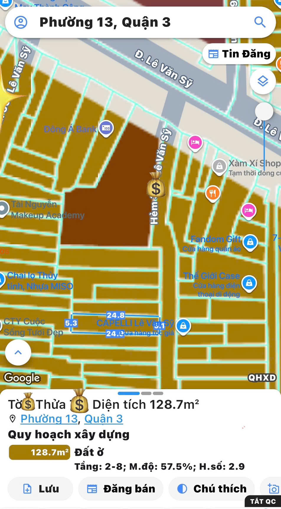  BÁN NHÀ 2 TẦNG - XE HƠI NGỦ TRONG NHÀ Đ.LÊ VĂN SỸ, QUẬN 3 - NGANG ĐẸP 5M*26M - CHÍNH CHỦ 1 ĐỜI XƯA Ở * LH GIANG GIANG: 093.86.76.685 