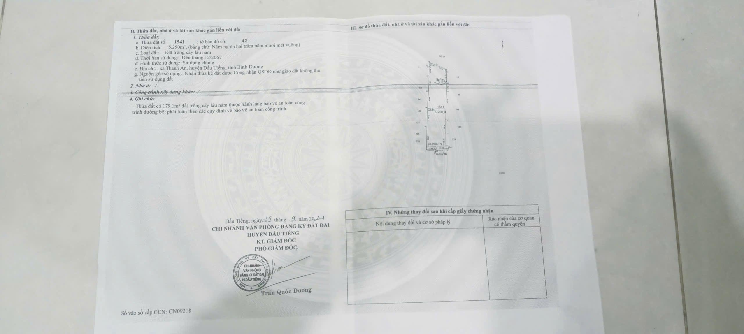  Cần bán gấp lô đất hơn 5.000m² đã có nhà cấp 4 tại Dầu Tiếng, tỉnh Bình Dương nay là TPHCM 