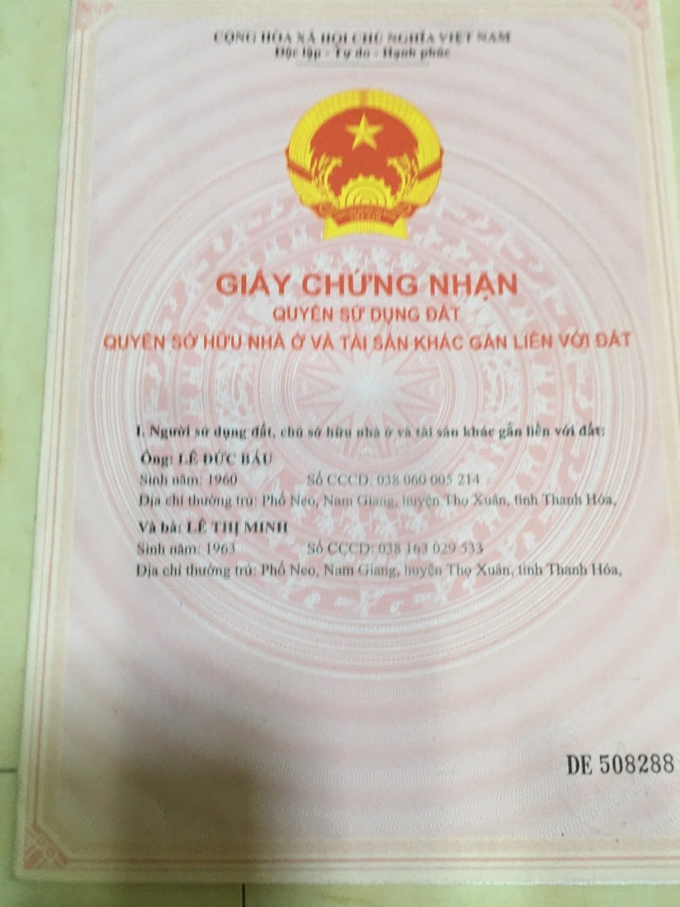  ĐẤT ĐẸP – GIÁ ĐẦU TƯ  - CẦN BÁN LÔ ĐẤT mặt đường QL 47B xã Thọ vực, huyện Triệu Sơn cũ, thanh hóa 