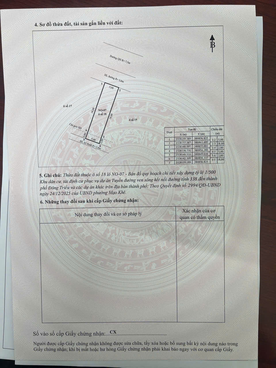  CHÍNH CHỦ CẦN BÁN LÔ ĐẤT TẠI KHU TÁI ĐỊNH CƯ VĨNH TUY 2 - P. MẠO KHÊ - ĐÔNG TRIỀU - QUẢNG NINH. 