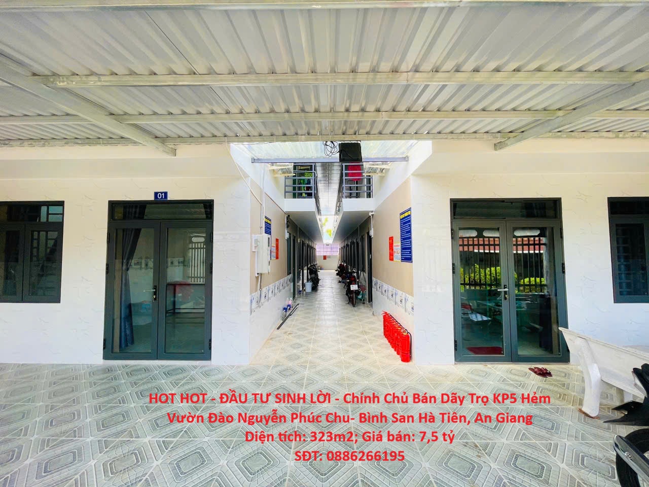  HOT HOT - Chính Chủ Bán Dãy Trọ KP5 Hẻm Vườn Đào Nguyễn Phúc Chu- Bình San Hà Tiên, An Giang 