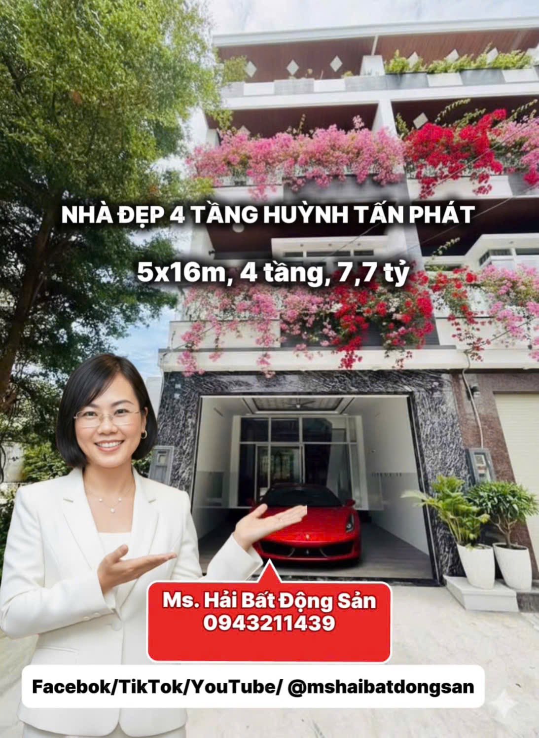  ???????? NHÀ PHỐ HUỲNH TẤN PHÁT, NHÀ BÈ  HẺM 6M  XE HƠI VÀO NHÀ ????  FULL NỘI THẤT   7,7 TỶ  ???????? 