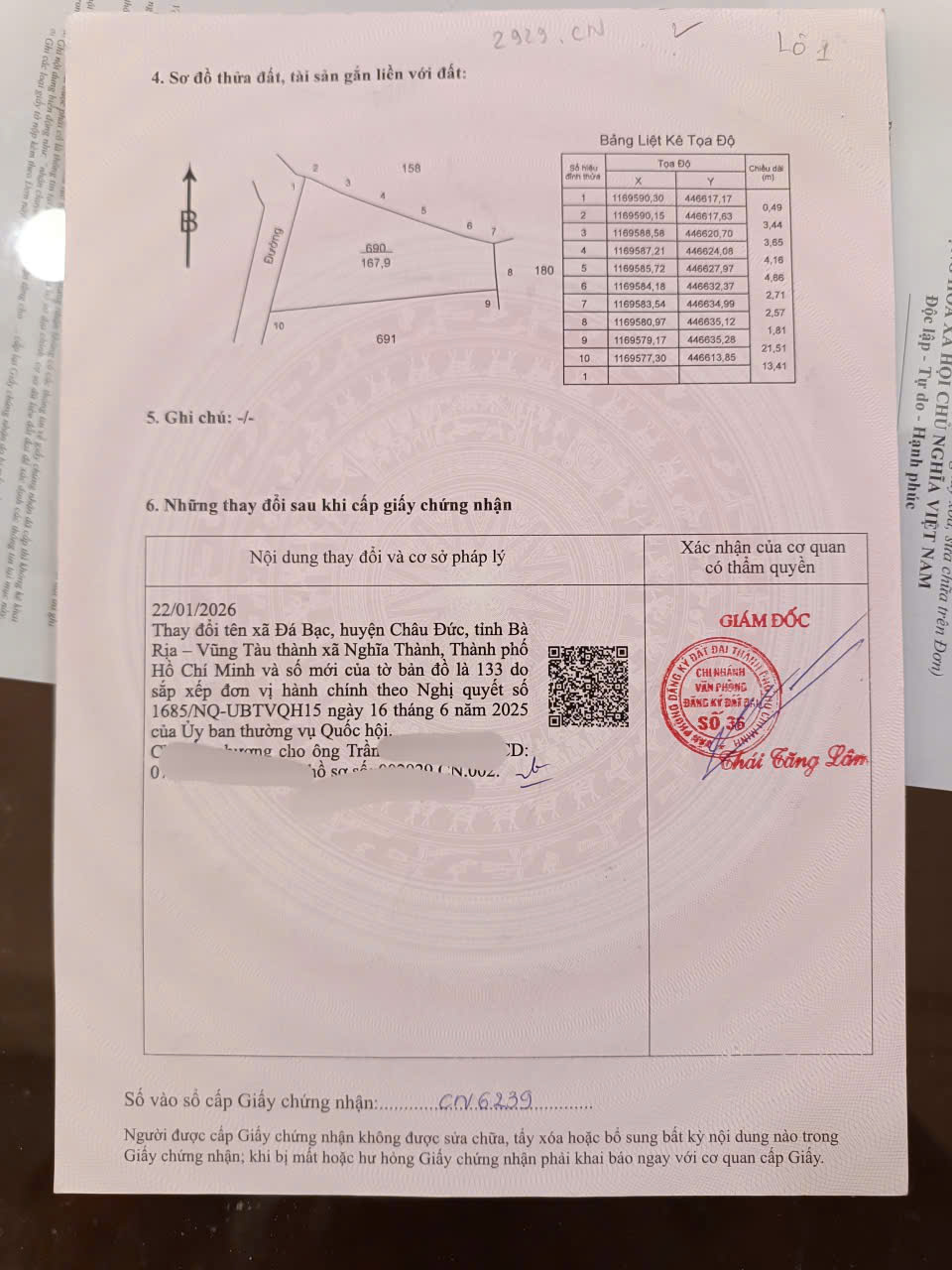  Chỉ 430tr có ngay 176mv 80 thổ cư. Đất cách đường quản phú phước an 50m 