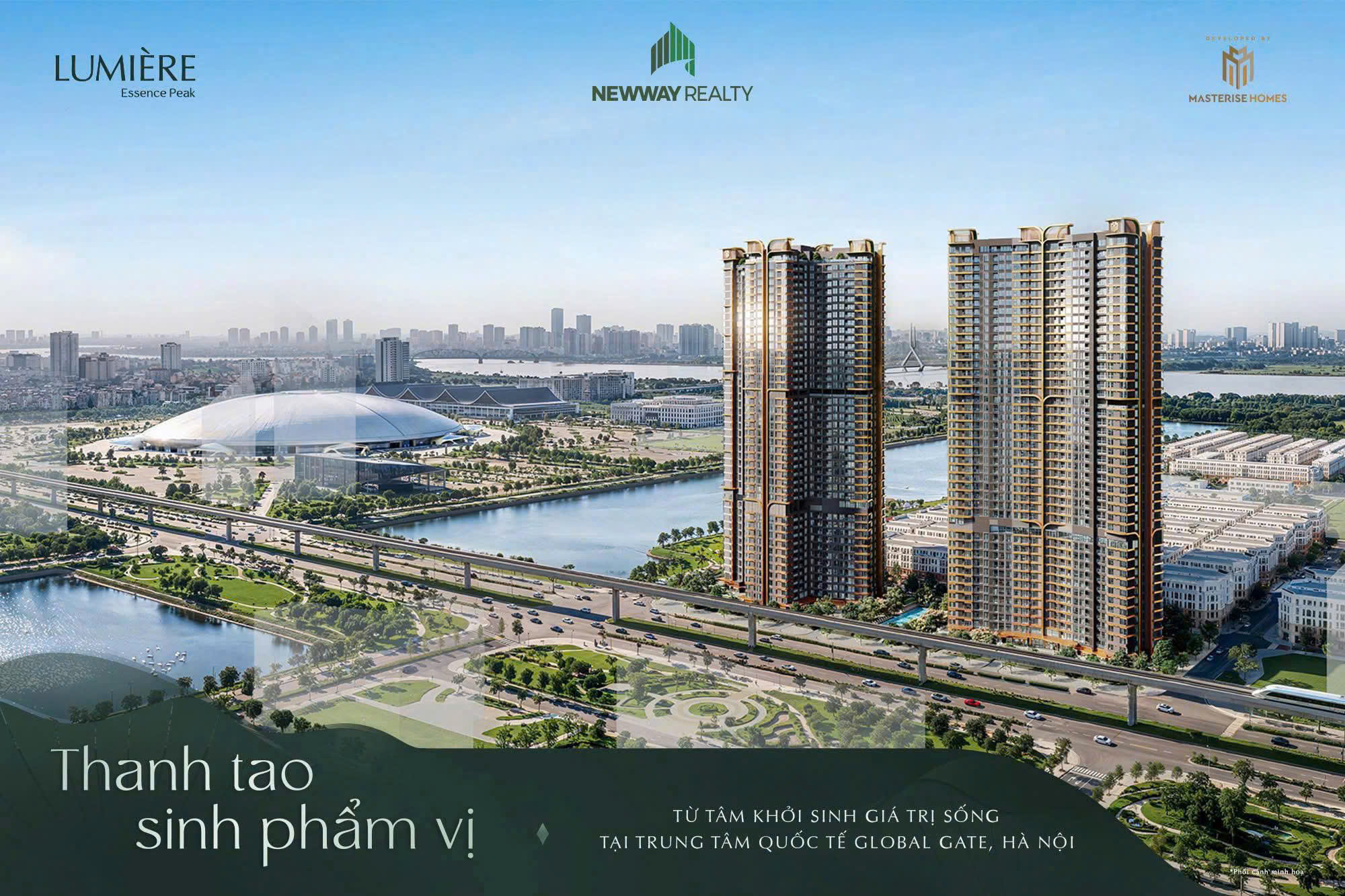  Quỹ căn ngoại giao, LUMIÈRE ESSENCE PEAK  Cổ Loa view hồ, giá chỉ 1.45 tỷ 