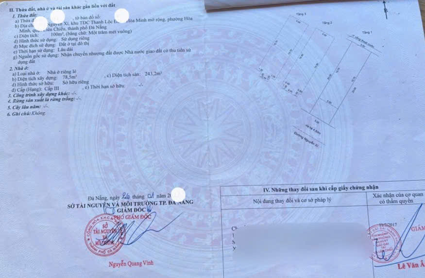  ????Bán nhà 3 tầng 4 PN đường Nguyễn Xí, Liên Chiểu,  TP Đà Nẵng???? 