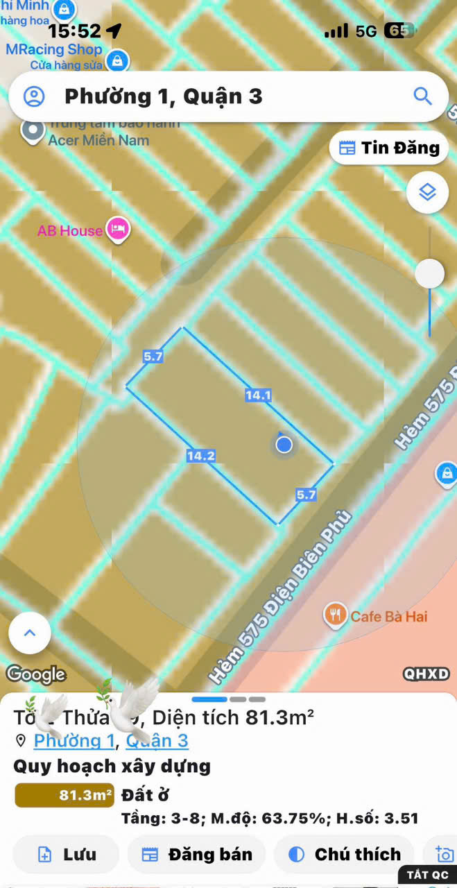  BÁN NHÀ 4 TẦNG XE HƠI NGỦ TRONG NHÀ Đ. ĐIỆN BIÊN PHỦ, QUẬN 3 - NGANG HIẾM 5.5M*15M - CHÍNH CHỦ * LH GIANG GIANG: 093.86.76.685 