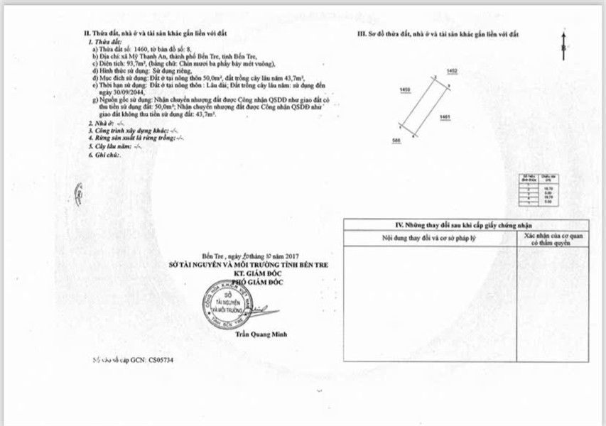  ĐẤT CHÍNH CHỦ - GIÁ TỐT - Xã Mỹ Thạnh An, TP Bến Tre, Tỉnh Bến Tre 
