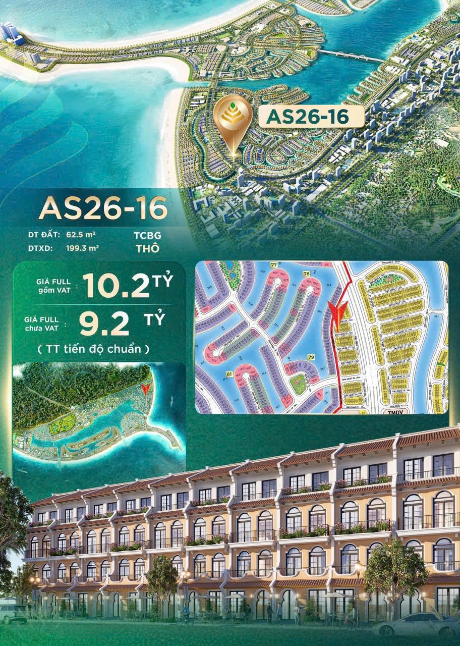  ???? CỰC HOT - SHOPHOUSE BIỂN VINHOMES CẦN GIỜ - GIÁ CHỈ 9,2 TỶ – TRỤC CHỢ ĐÊM ĐẸP HIẾM ???? 