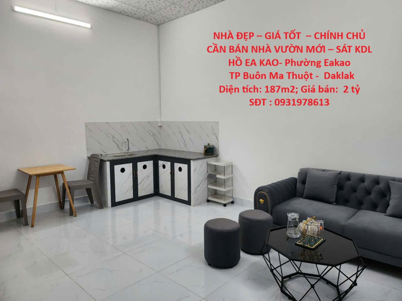  NHÀ ĐẸP – GIÁ TỐT  – CHÍNH CHỦ CẦN BÁN NHÀ VƯỜN MỚI – SÁT KDL HỒ EA KAO- Phường Eakao 