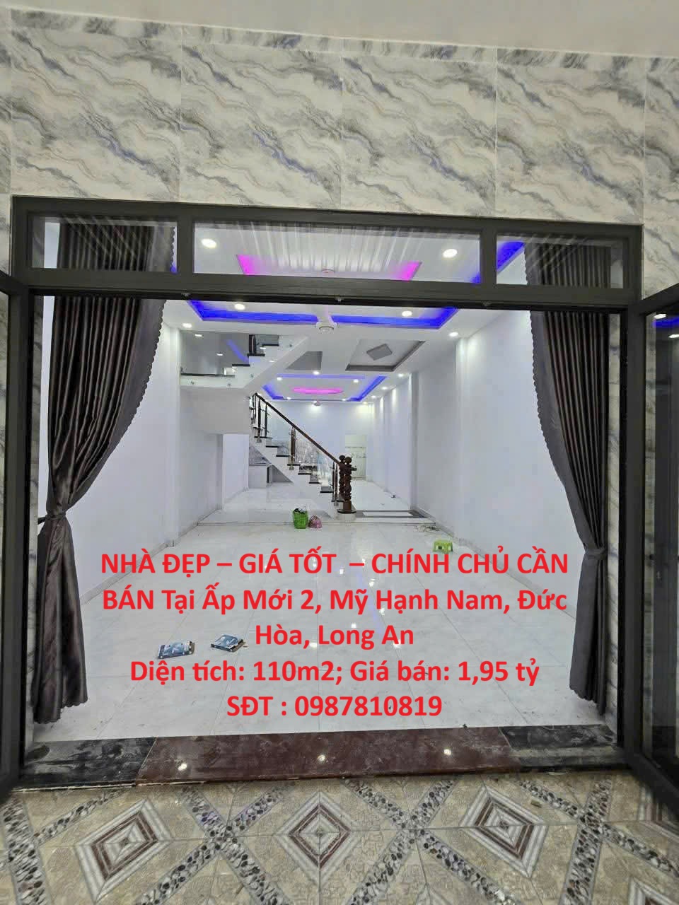  NHÀ ĐẸP – GIÁ TỐT  – CHÍNH CHỦ CẦN BÁN Tại Ấp Mới 2, Mỹ Hạnh Nam, Đức Hòa, Long An 