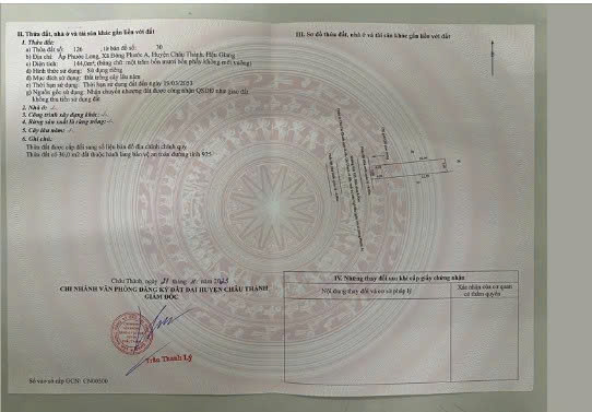  CHÍNH CHỦ CẦN BÁN ĐẤT HUYỆN CHÂU THÀNH, TỈNH HẬU GIANG 