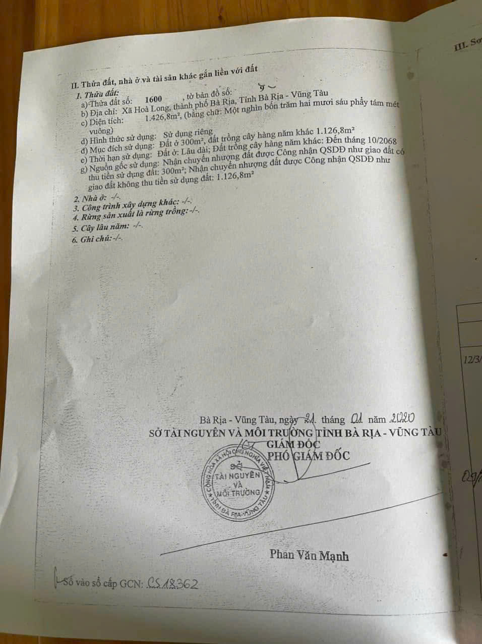  Chủ cần bán 2 căn nhà mặt tiền đường tỉnh lộ 52.cách vòng xoay hoà long 50m 