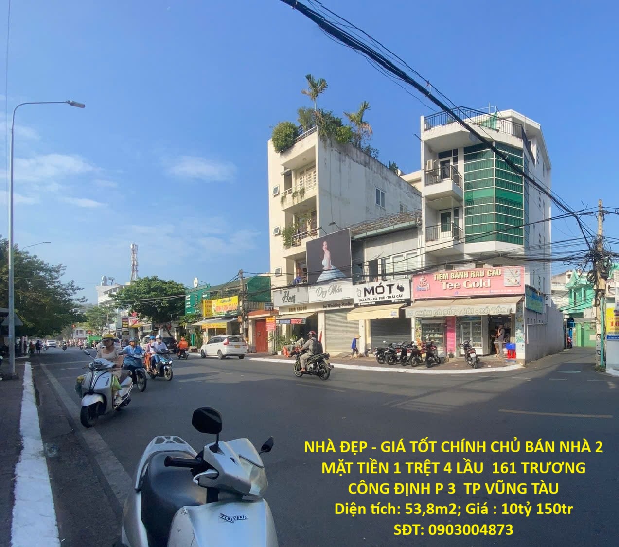  NHÀ ĐẸP - GIÁ TỐT CHÍNH CHỦ BÁN NHÀ 2 MẶT TIỀN 1 TRỆT 4 LẦU  161 TRƯƠNG CÔNG ĐỊNH P 3  TP VŨNG TÀU 
