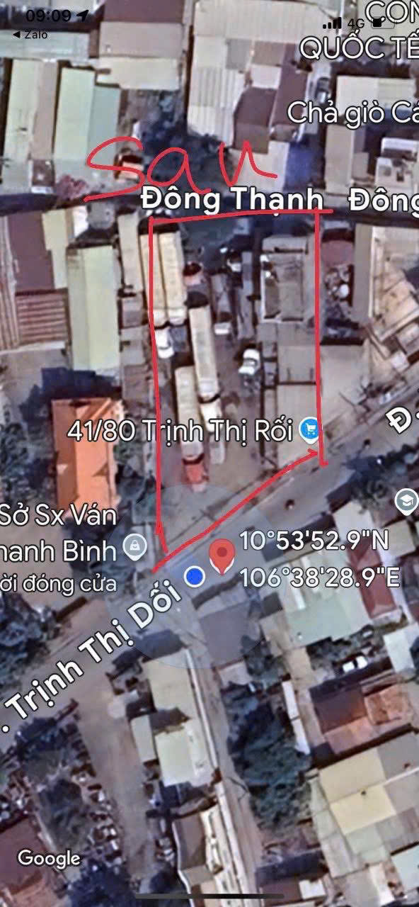  Gấp bán 959m² full thổ cư mặt tiền Hương Lộ 80B, Đông Thạnh, Hóc Môn 