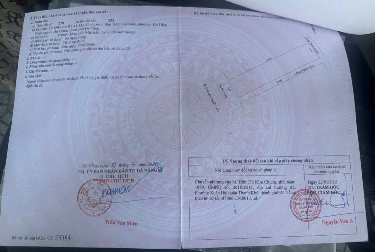  Bán đất đường Trung Lập 3 - Kẹp cống bên hông rất thoáng 