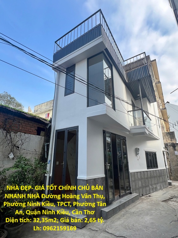  NHÀ ĐẸP- GIÁ TỐT CHÍNH CHỦ BÁN NHANH NHÀ vị trí trung tâm quận Ninh Kiều – TP Cần Thơ 