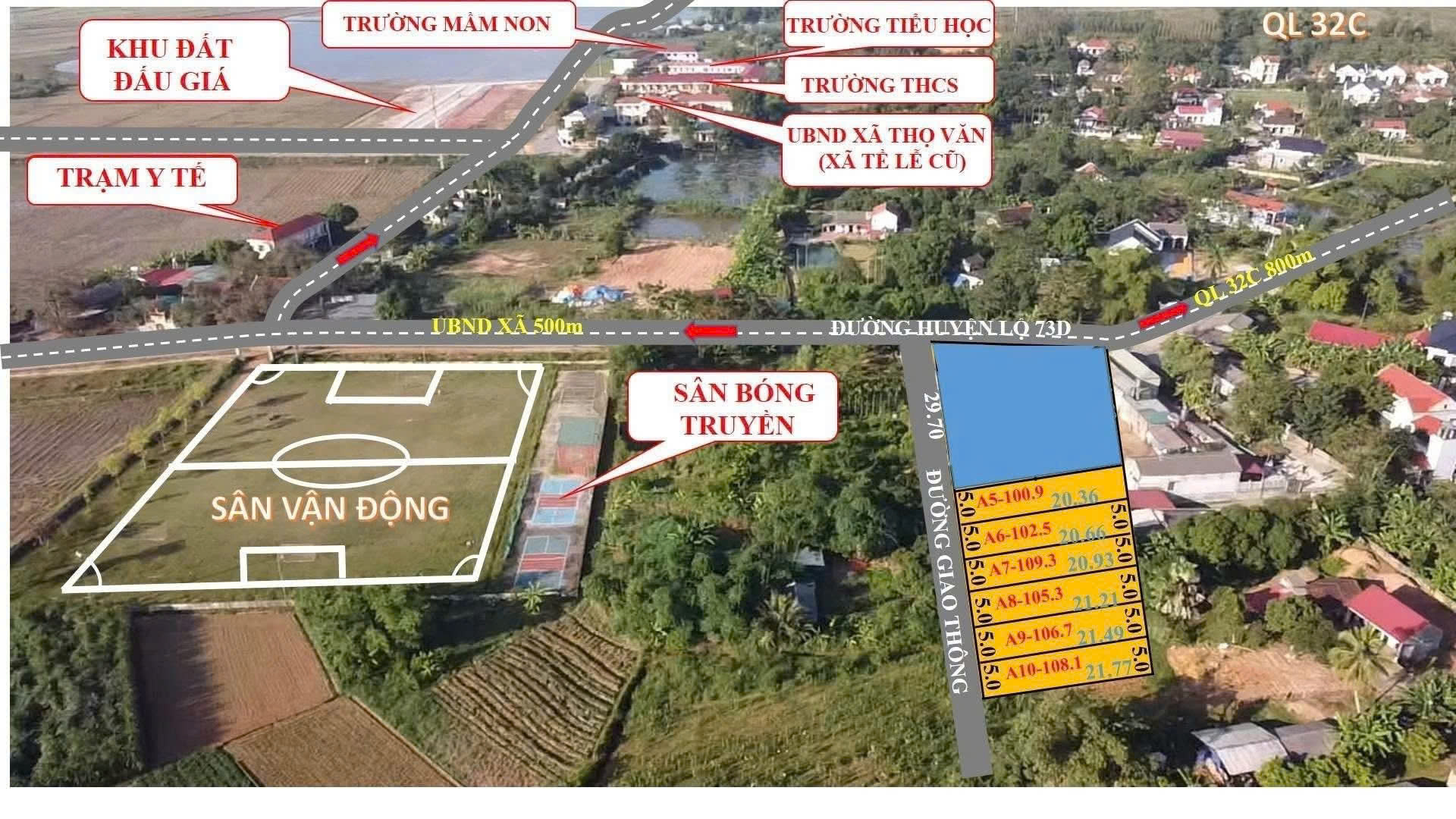  Bán đất duy nhất 1 ô tại xã Thọ Văn, Phú Thọ (Xã Tề Lễ cũ) 