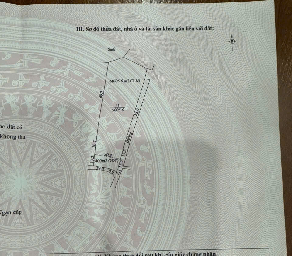  BÁN ĐẤT 2 MẶT TIỀN TRUNG TÂM – THỊ TRẤN CHŨ, LỤC NGẠN – DIỆN TÍCH LỚN 5.005,6m² 