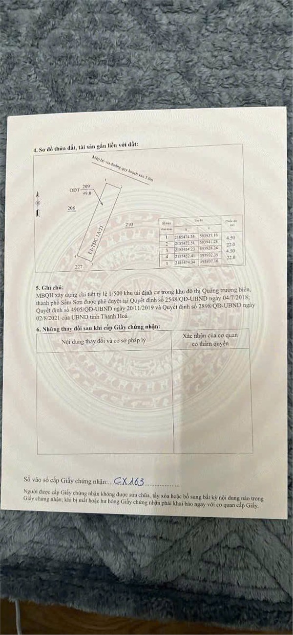  ĐẤT ĐẸP – GIÁ TỐT  – CHÍNH CHỦ CẦN BÁN 2 lô trục cảnh quan Quảng Trường Biển, Sầm Sơn, Thanh Hoá 