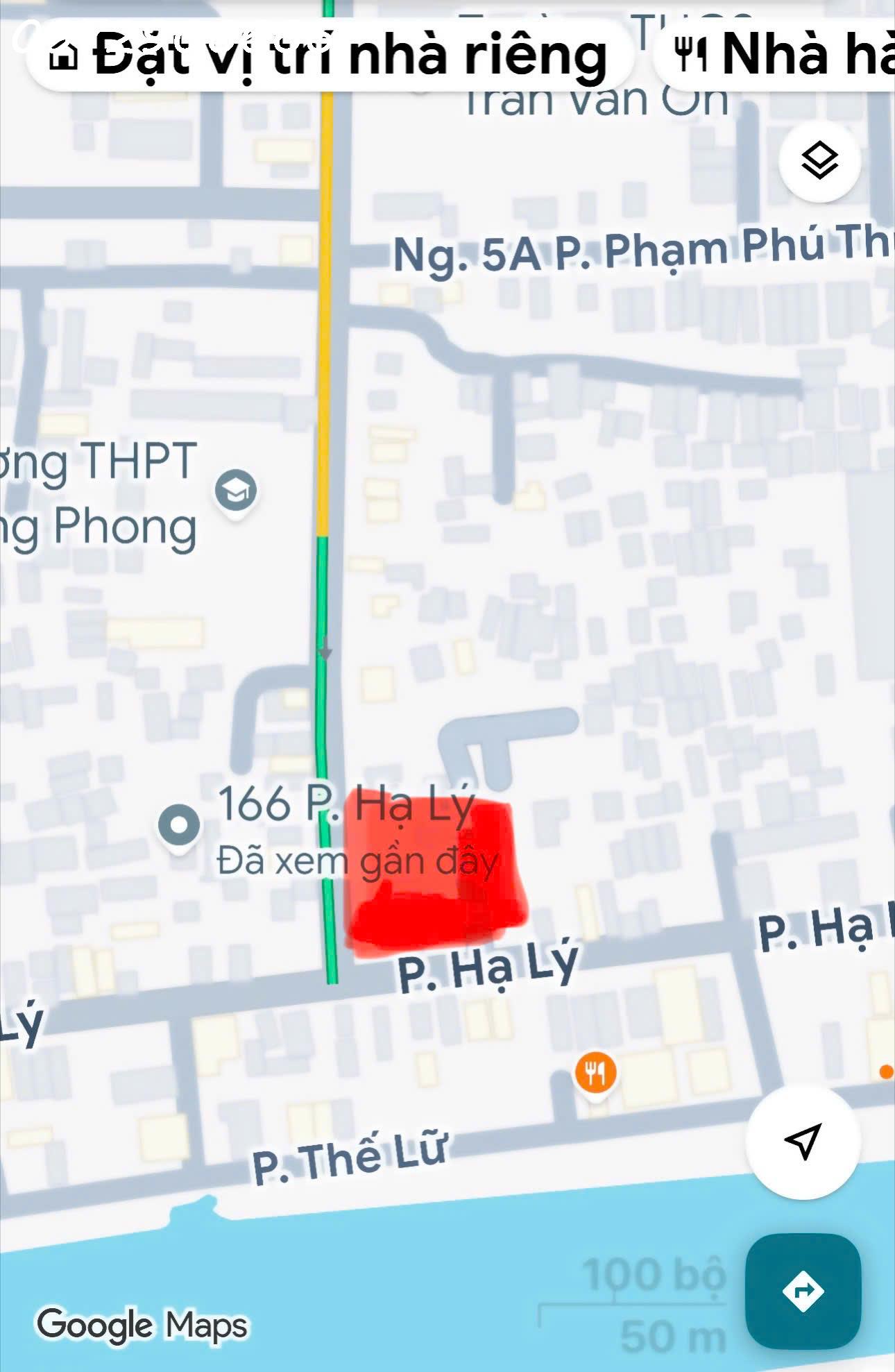  Bán nhà 65,6m² full thổ cư ngang 8,3m giá 9.5 tỷ tại Đường Phạm Phú Thứ, Hồng Bàng 