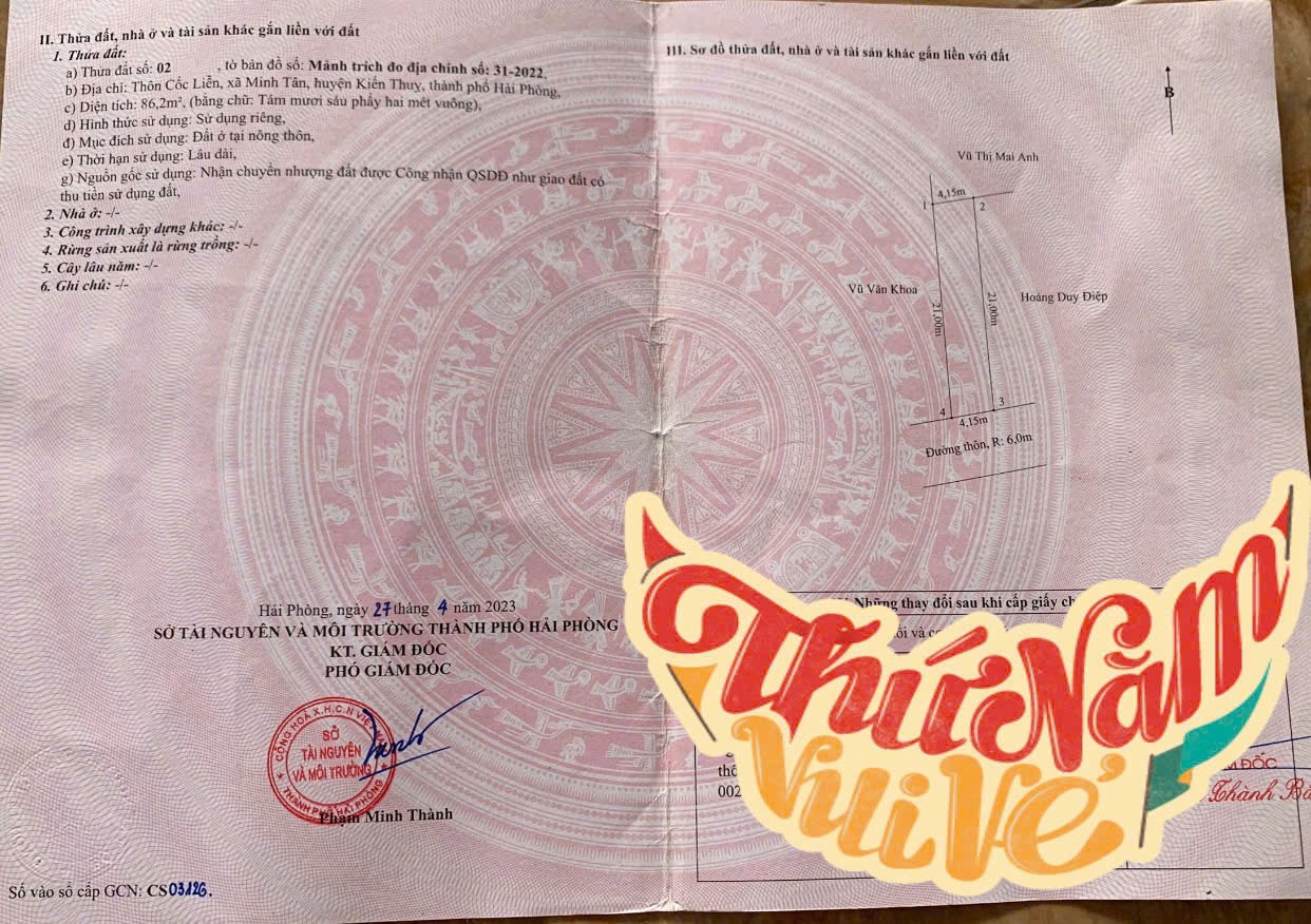  ĐẤT TRỤC THÔN TRUNG TÂM XÃ MINH TÂN GIÁ HƠN 2 TỶ ZALO 0567 222 555 