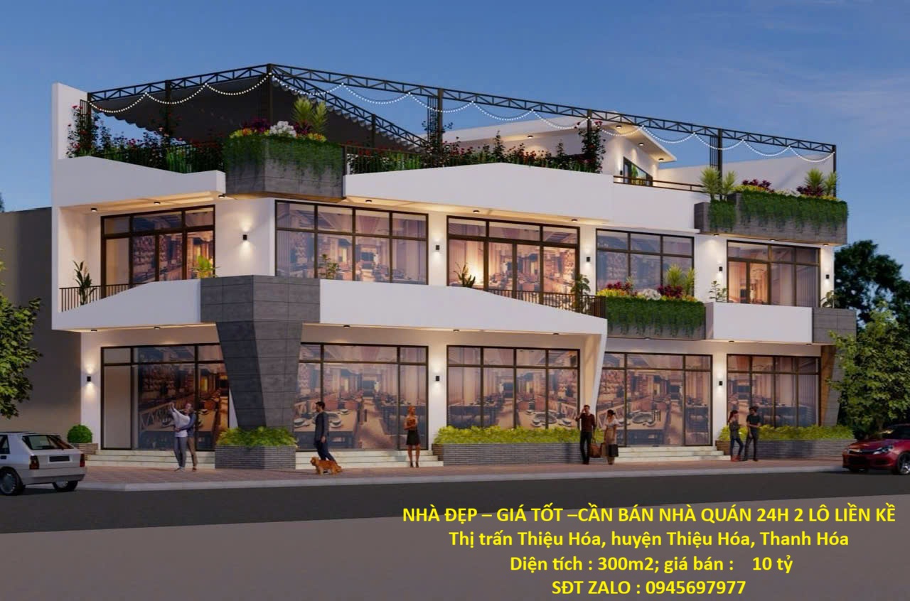  NHÀ ĐẸP – GIÁ TỐT –CẦN BÁN NHÀ QUÁN 24H 2 LÔ LIỀN KỀ Thị trấn Thiệu Hóa, huyện Thiệu Hóa, Thanh Hóa 