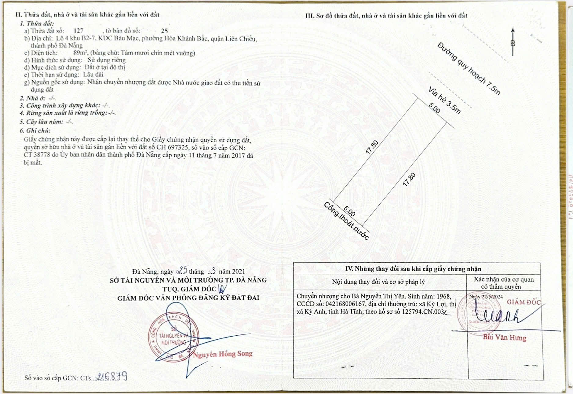  Đất mặt tiền đường 7m5 Bàu Mạc 22 - trục thông Nguyễn An Ninh 