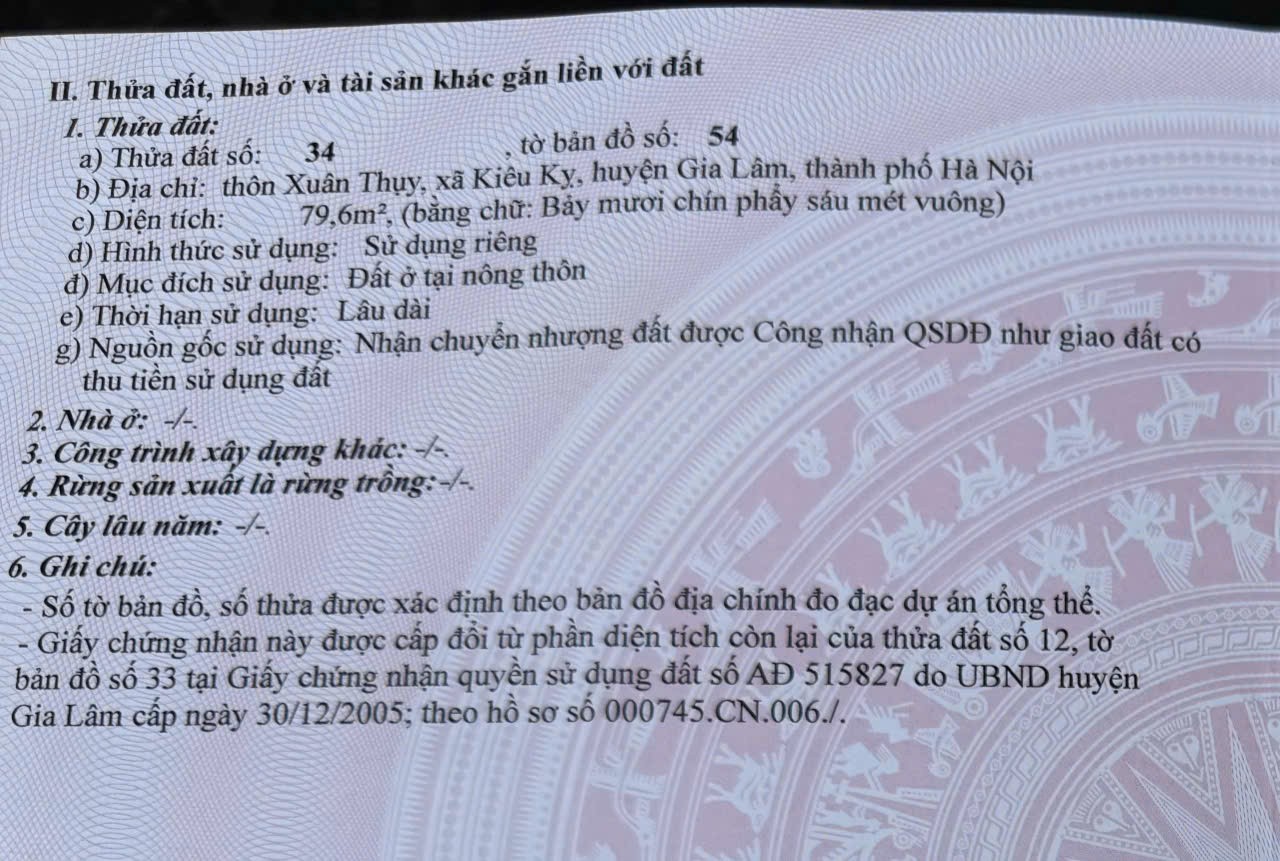  HOT HOT CẦN BÁN NHANH LÔ ĐẤT TIỀM NĂNG  tại huyện Gia Lâm tô Hà Nội 
