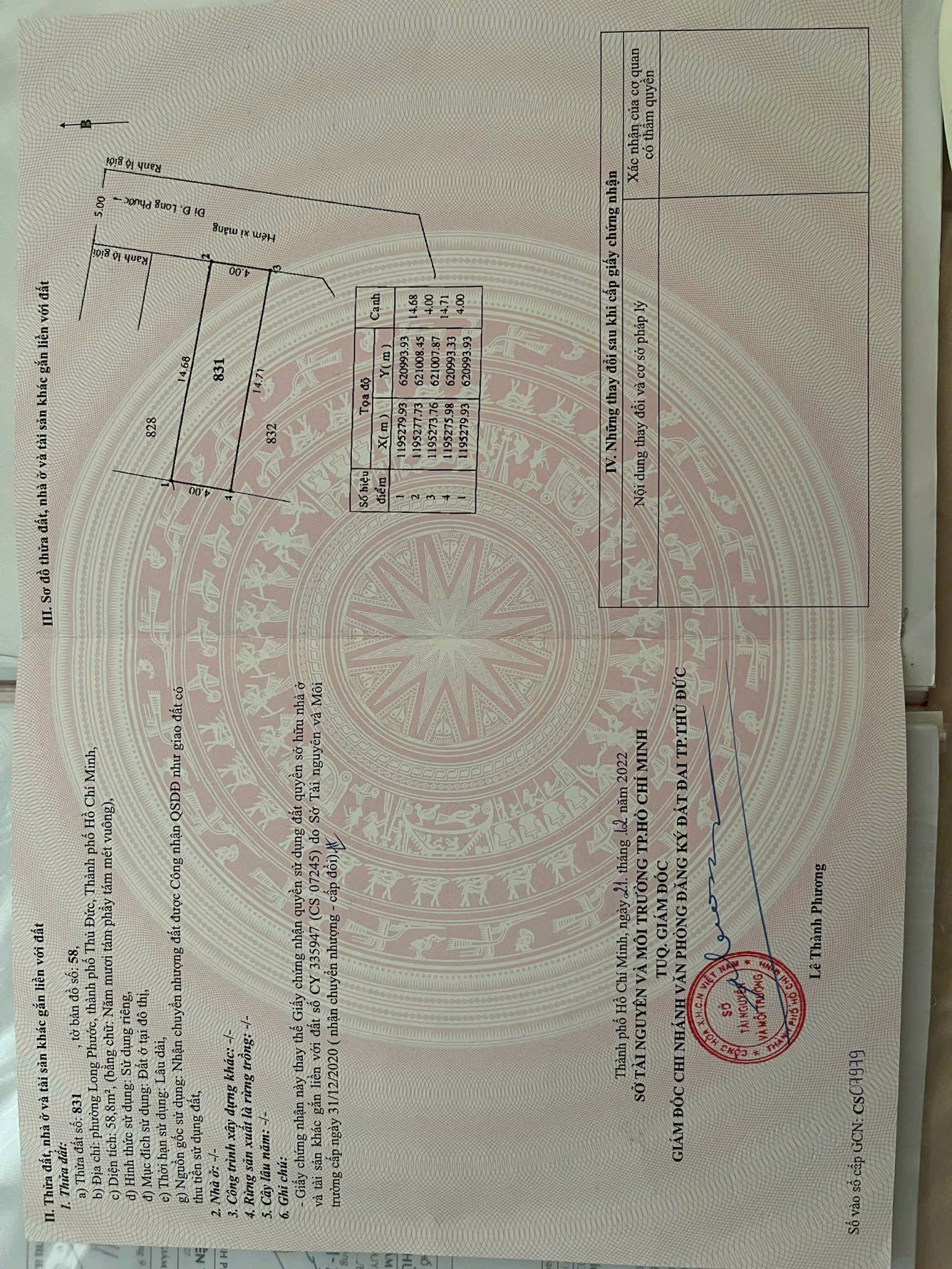  ĐẤT ĐẸP – GIÁ TỐT  – CHÍNH CHỦ CẦN BÁN Tại Hẻm 340 phường Long phước quận 9, Phường Long Phước 