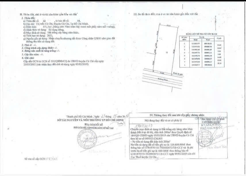  Bán đất đường 12B trung tâm thị trấn củ chi 571m2 