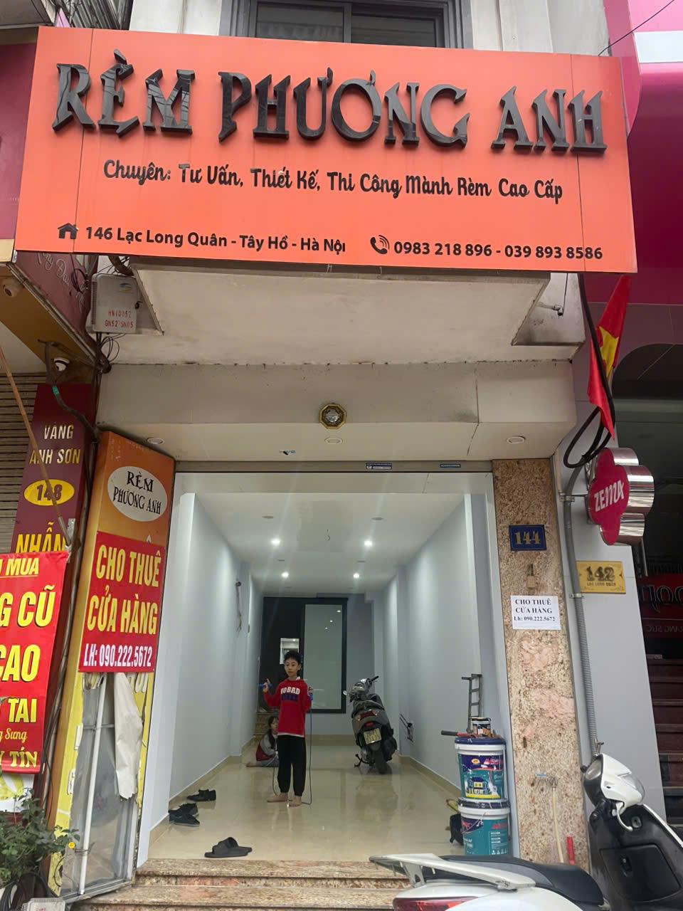  CHO THUÊ CỬA HÀNG - GIÁ TỐT - Vị Trí Đắc Địa Tại Số 144, Lạc Long Quân, Tây Hồ, Hà Nội 