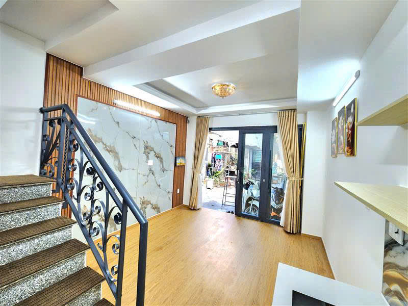  Chỉ hơn 3 tỷ xíu có ngay nhà mới đẹp 2 tầng ngang 3m8, đường Nguyễn Văn Lượng Lotte Mart 