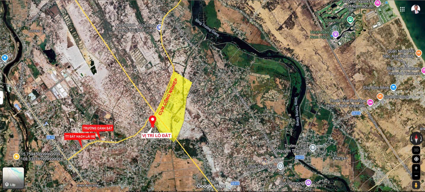  ĐẤT ĐẸP - GIÁ TỐT CHÍNH CHỦ BÁN NHANH LÔ ĐẤT XÃ Bình Phục, THăng Bình, Quảng Nam 