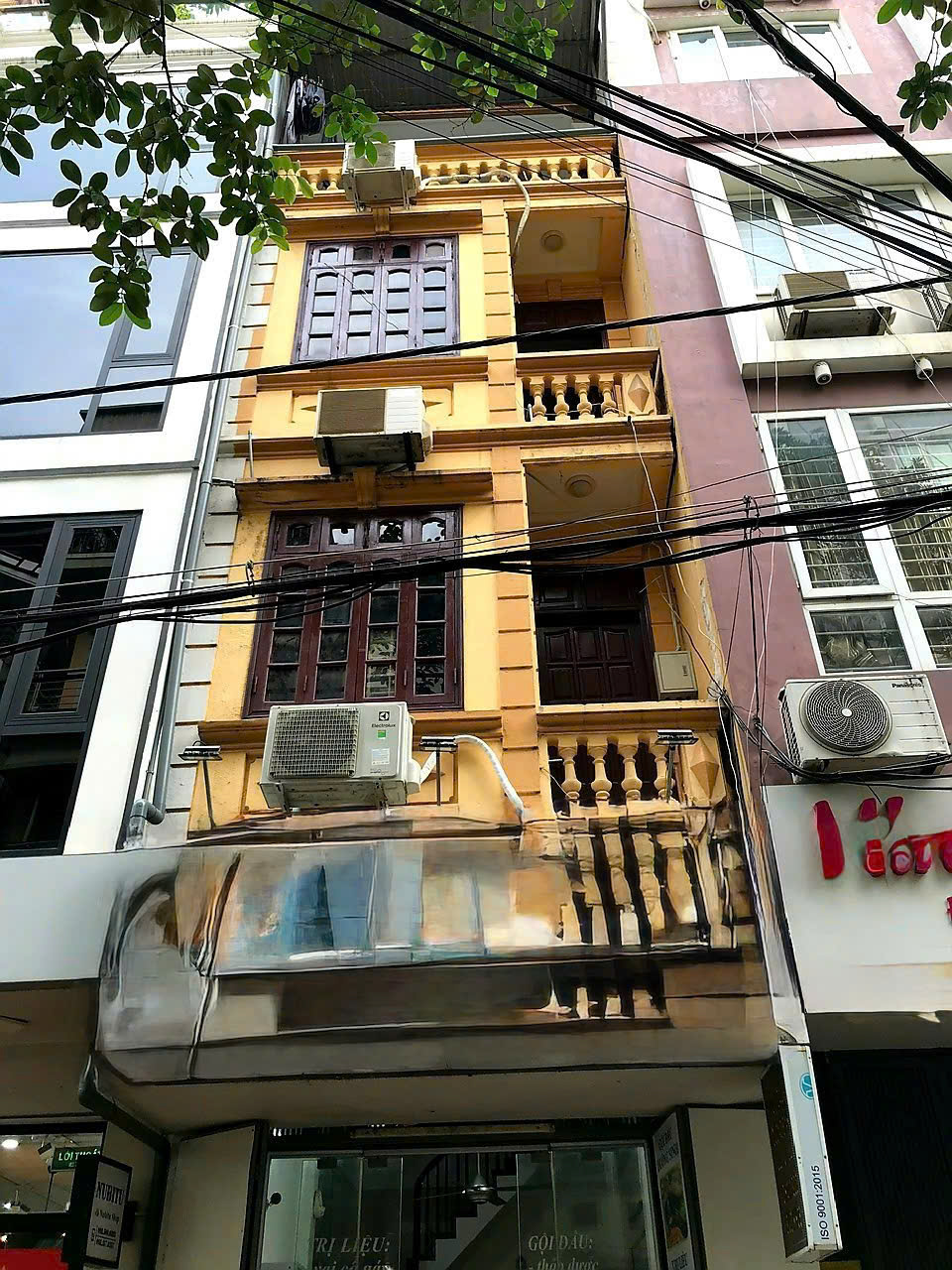  Cho thuê nhà ngõ oto Pháo Đài Láng 34m2 x 4 tầng, 3PN,  4 WC, 17 Triệu 