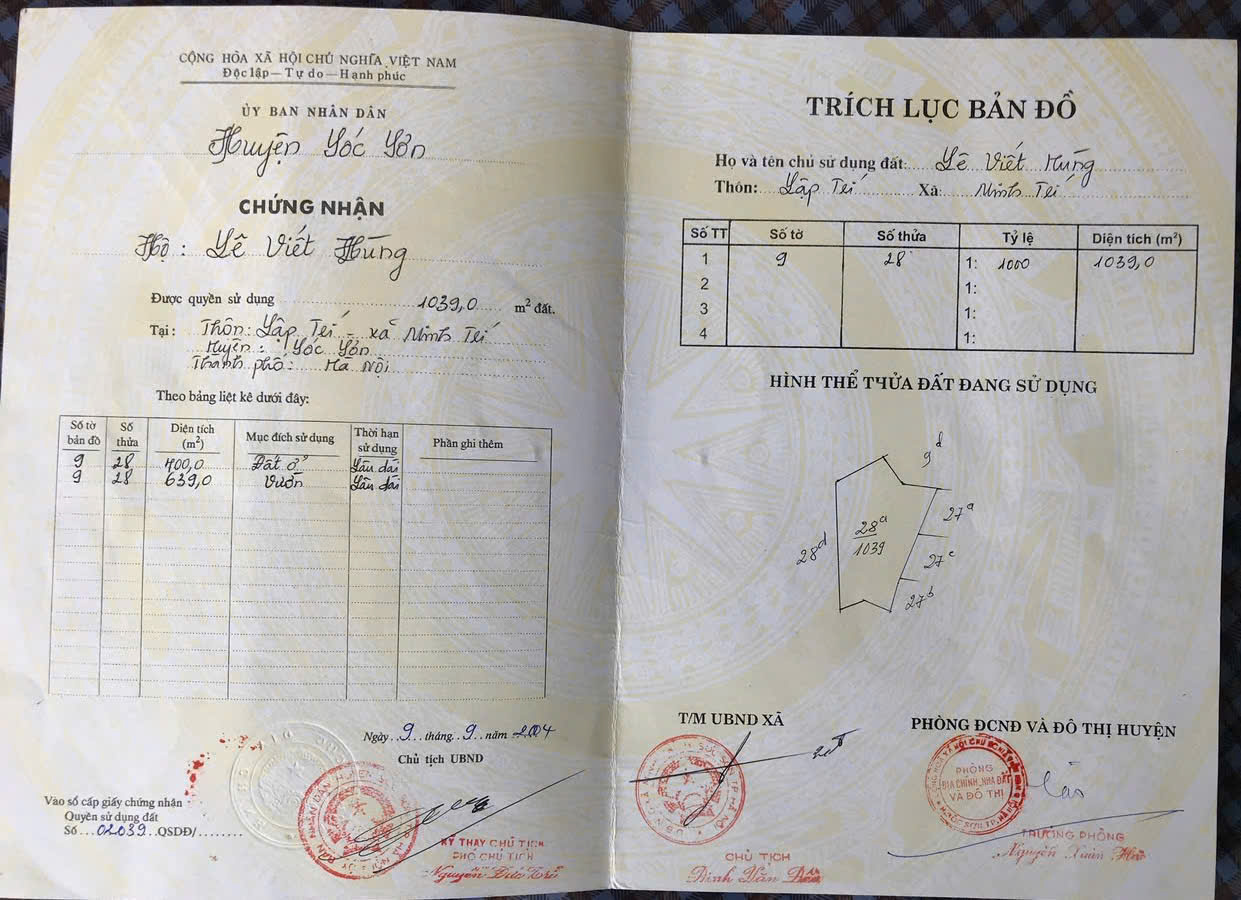  CẦN BÁN ĐẤT ĐẸP TẠI KIM ANH – SÓC SƠN – HÀ NỘI 