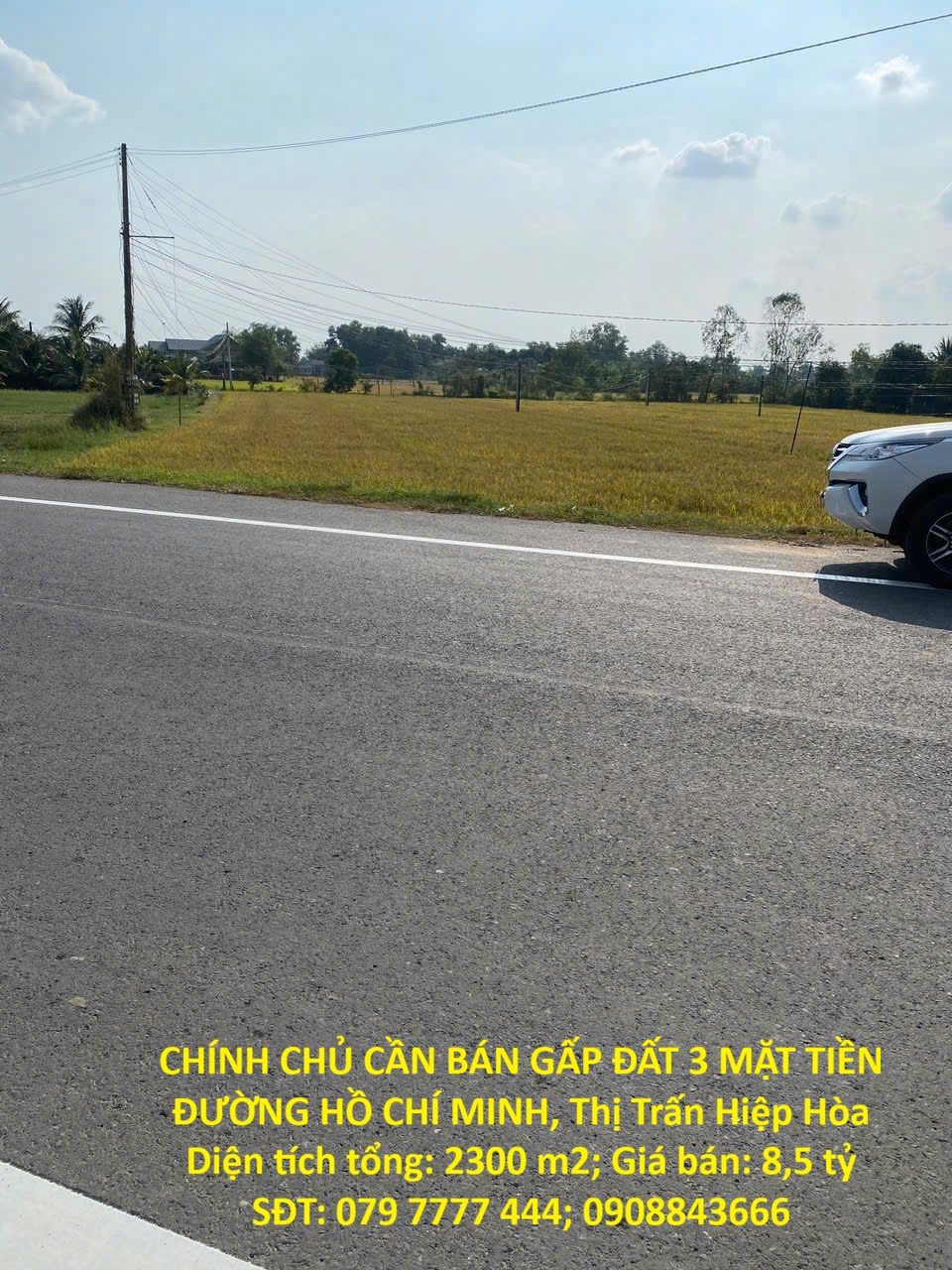  CHÍNH CHỦ CẦN BÁN GẤP ĐẤT 3 MẶT TIỀN ĐƯỜNG HỒ CHÍ MINH, Thị Trấn Hiệp Hòa 