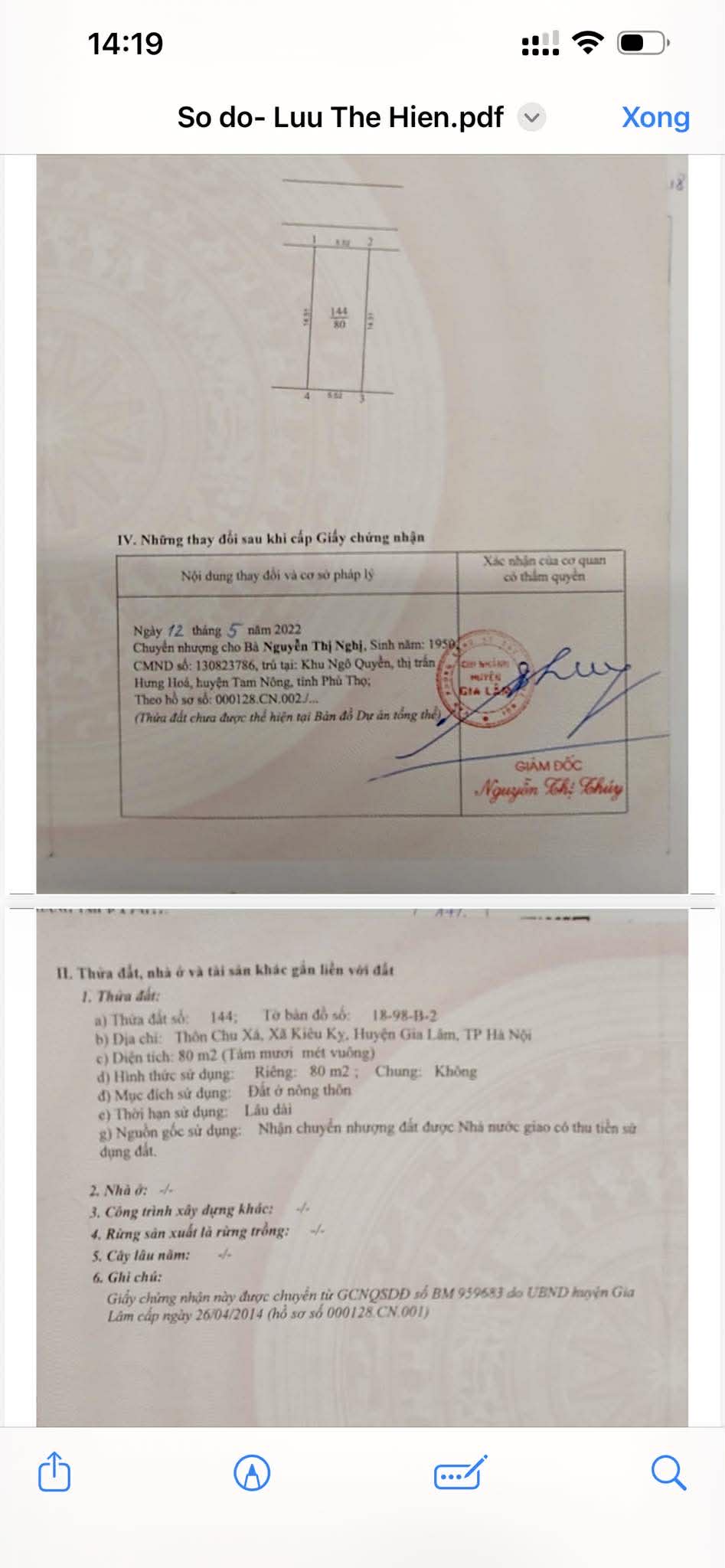  BÁN 80 m2 ĐẤT TÁI ĐỊNH CƯ KIÊU KỴ – GIA LÂM  GIÁ CHỈ 100 TR/M2, LH 0985865658 