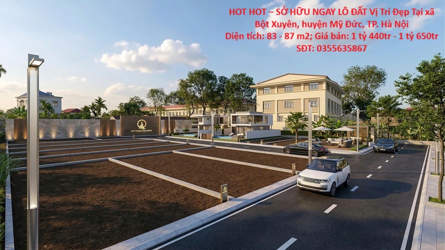  HOT HOT – SỞ HỮU NGAY LÔ ĐẤT Vị Trí Đẹp Tại xã Bột Xuyên, huyện Mỹ Đức, TP. Hà Nội 
