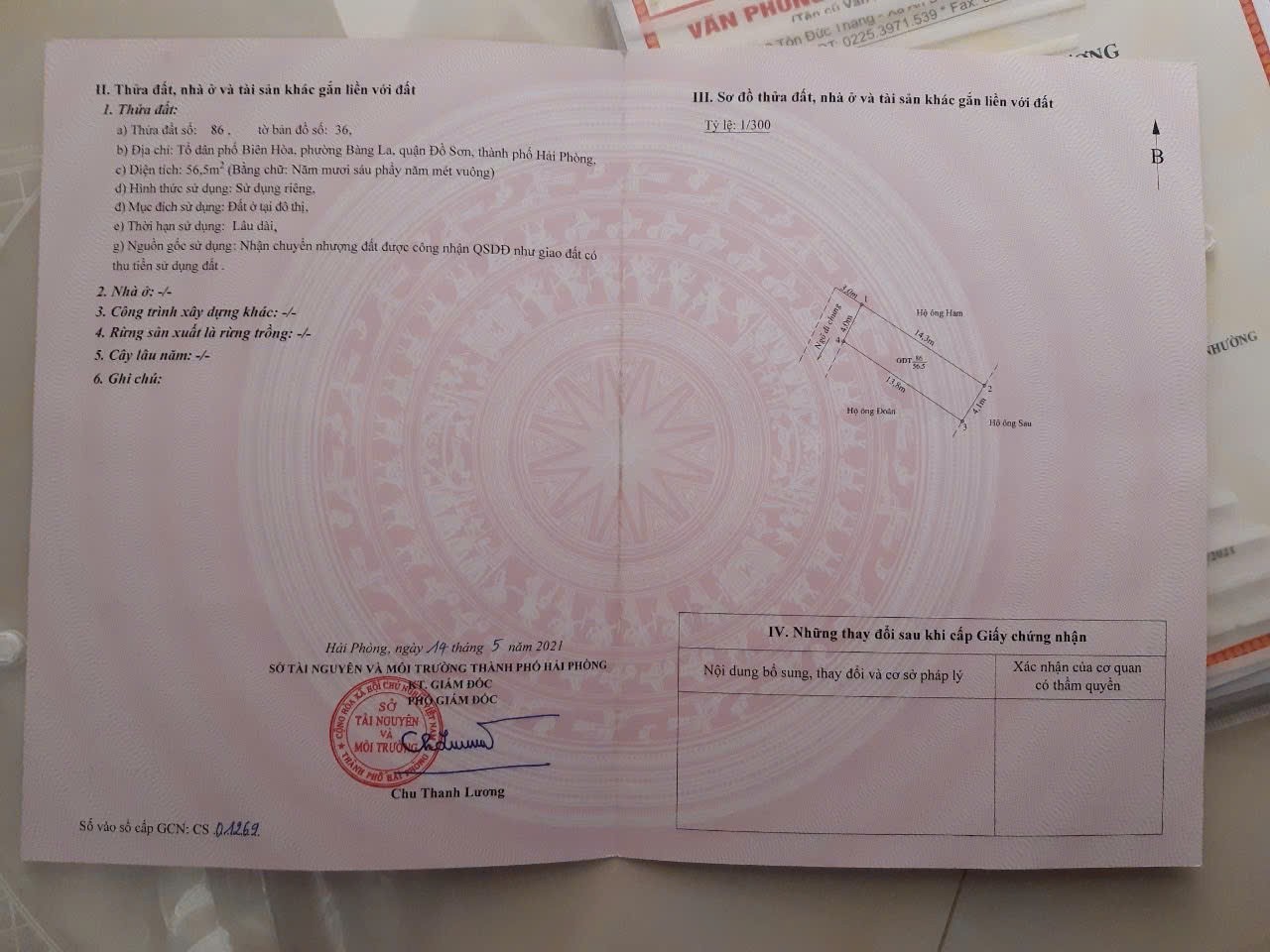  8xx Triệu Lô Đất 56.5m2 Nở Hậu Tại Trung Tâm Bàng La - ZALO 0567 222 555 