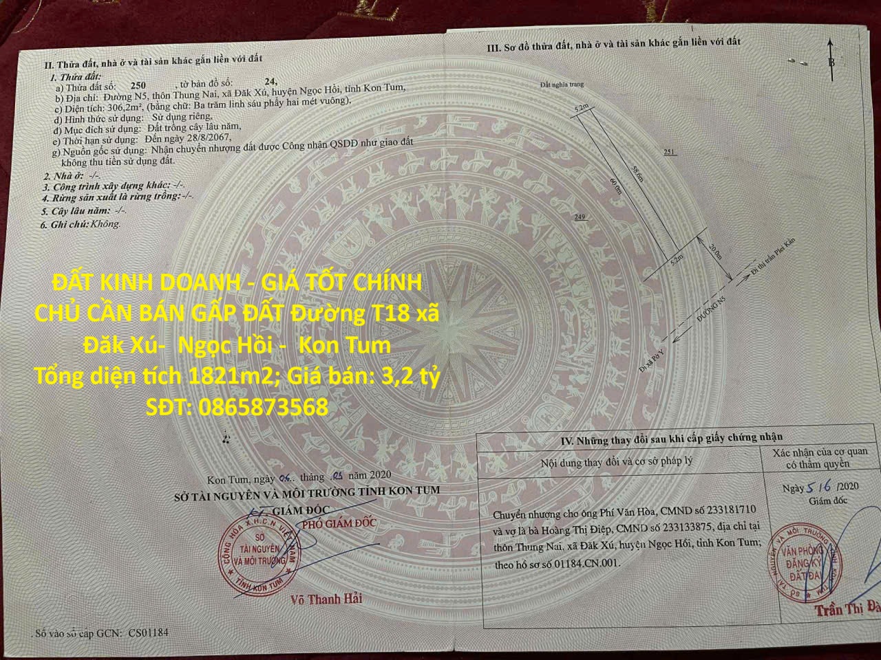  ĐẤT KINH DOANH - GIÁ TỐT CHÍNH CHỦ CẦN BÁN GẤP ĐẤT Đường T18 xã Đăk Xú-  Ngọc Hồi -  Kon Tum 