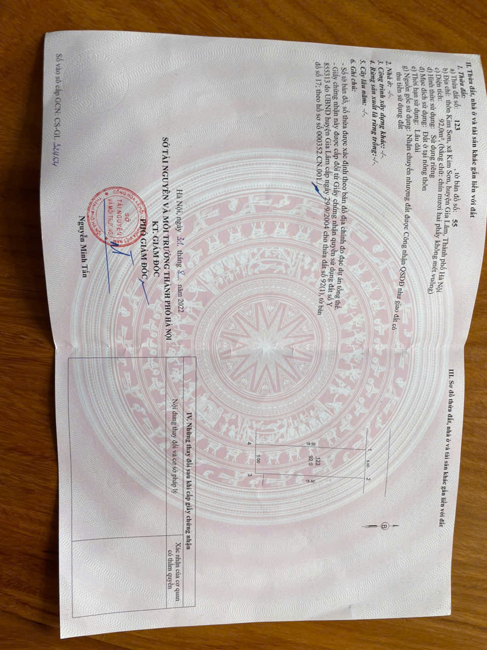  CHÍNH CHỦ CẦN BÁN 92 M2 ĐẤT KIM SƠN - THUẬN AN, GIÁ 65TR/M2, LH 0985865658 