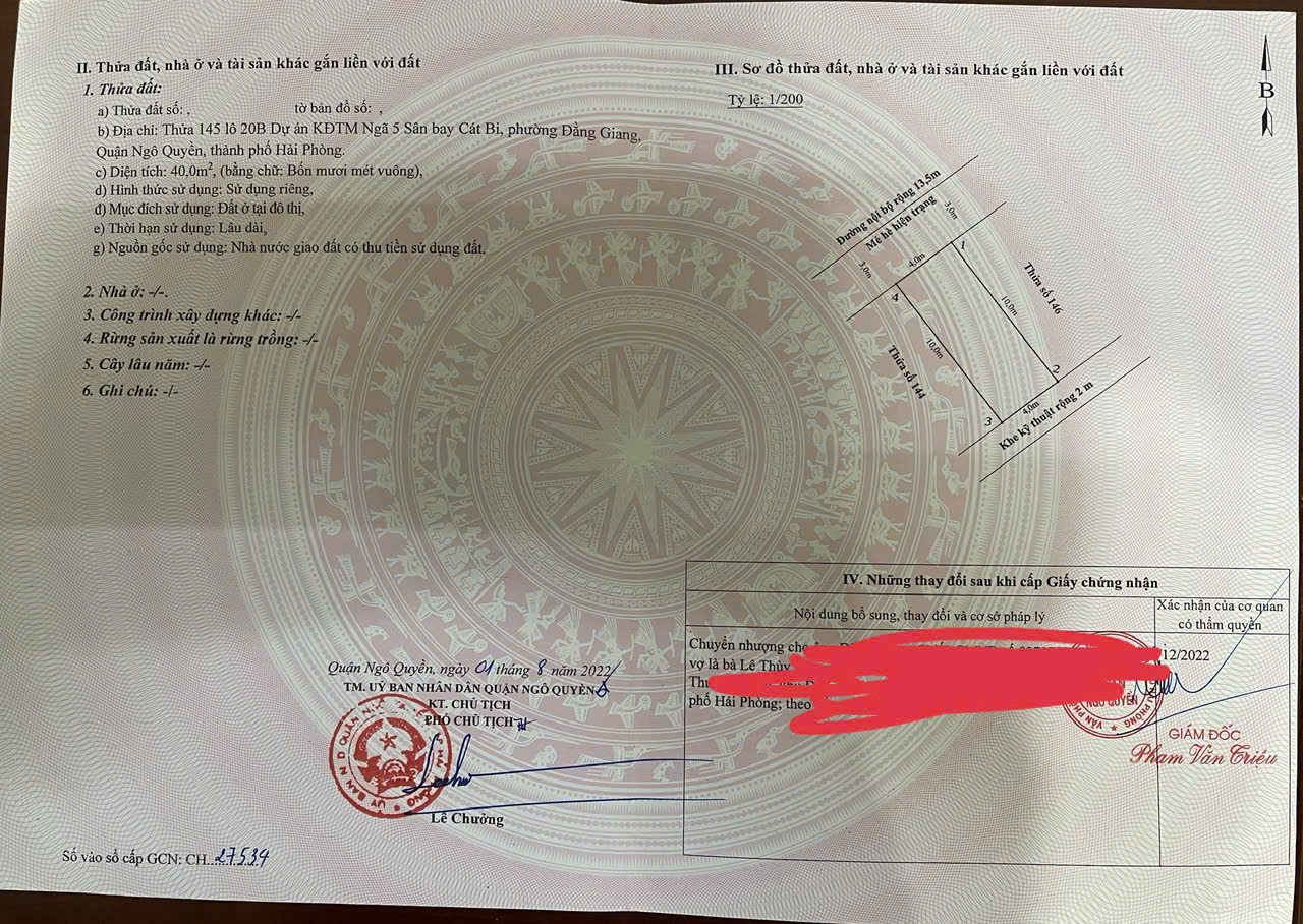  BÁN ĐẤT LÔ 20B LÊ HỒNG PHONG – SAU PASSION – NGÔ QUYỀN – HẢI PHÒNG 
