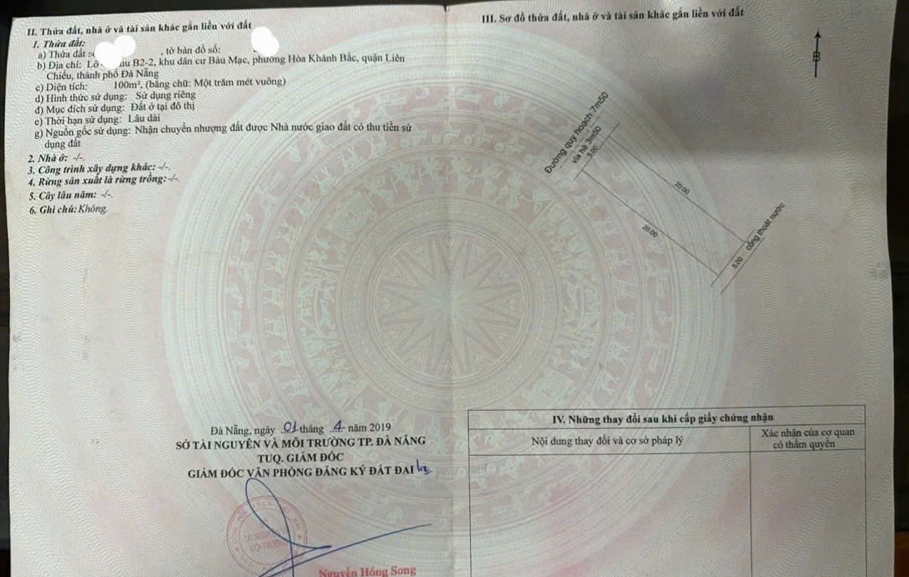  BÁN ĐẤT ĐƯỜNG BÀU MẠC 21 - SONG SONG VỚI ĐƯỜNG NGUYỄN AN NINH 