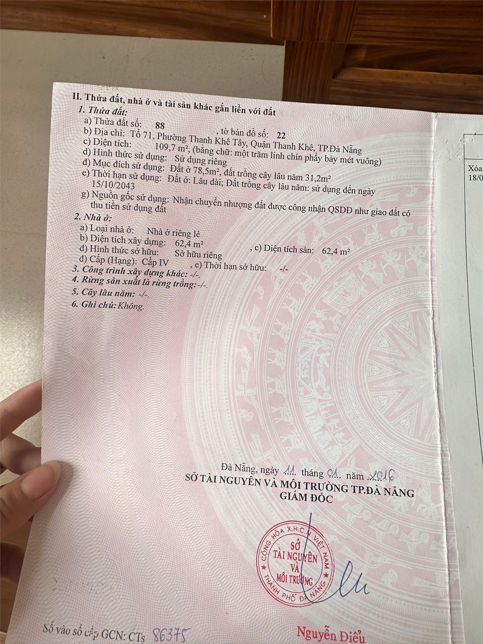  ĐẤT ĐẸP- GIÁ TỐT CHÍNH CHỦ CẦN BÁN NHANH LÔ ĐẤT TẶNG KÈM NHÀ CẤP 4 tại quận Thanh Khê, tp Đà Nẵng 