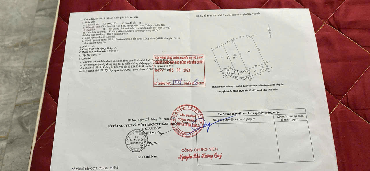  CẦN BÁN ĐẤT KIM SƠN - THUẬN AN, 65 M2 GIÁ CHỈ 3.2 TỶ, LH 0985865658 