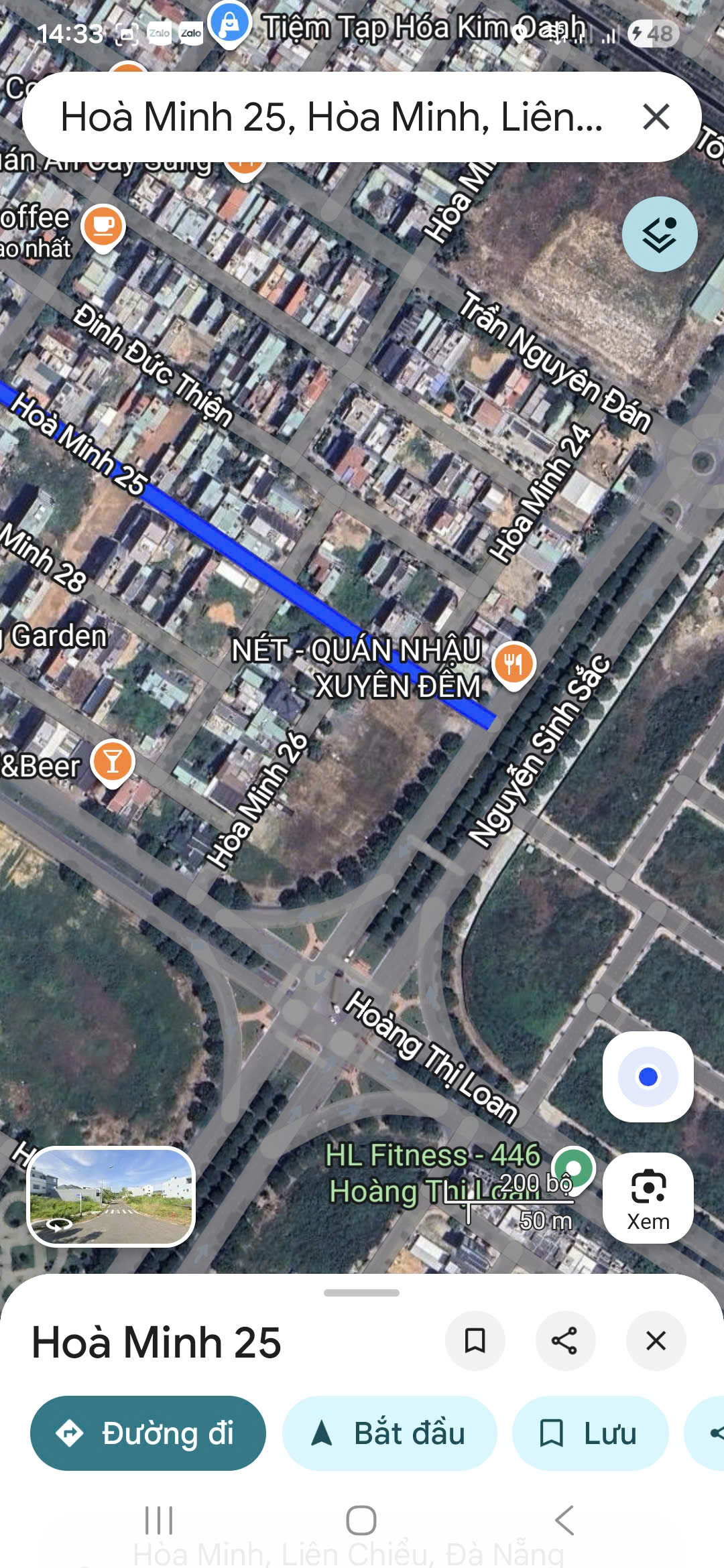  ????????HÀNG HIẾM -Bán đất đường Hòa Minh 25 - Kẹp công viên 10m 