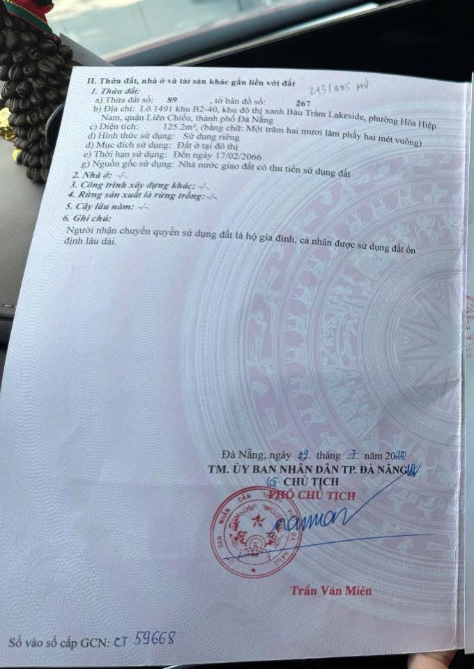  ????????Bán 1 CẶP đất đường 7,5m Võ Tự - Khu đô thị xanh Bàu Tràm Lakeside 